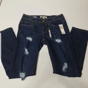 Brand new distressed destructed jeans